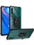 Huawei Y9 Prime 2019 Kılıf Anti-Shock Darbe Önleyici Renkli Kenarlar, Metal Yüzüklü Kılıf 2