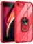 Apple iPhone 7/8/se Kılıf Anti-Shock Darbe Önleyici Renkli Kenarlar, Metal Yüzüklü Kılıf 1