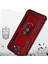Samsung Galaxy J7 Prime Kılıf Çift Katmanlı Polikarbon Koruma ve Manyetik Tutucu Stand Yüzük 5
