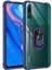 Huawei Y9 Prime 2019 Kılıf Anti-Shock Darbe Önleyici Renkli Kenarlar, Metal Yüzüklü Kılıf 1
