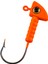 Jighead - Zoka - Kurşunlu Olta İğnesi - (XH-A 06) - Turuncu - 8 Gr - 10 Adet 4