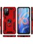 Xiaomi Redmi Note 11T 5g Kılıf Çift Katmanlı Polikarbon Koruma ve Manyetik Tutucu Stand Yüzük 2
