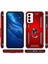 Samsung Galaxy M23 Kılıf Çift Katmanlı Polikarbon Koruma ve Manyetik Tutucu Stand Yüzük 6