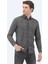 Kahverengi Baskılı Regular Fit Dokuma Casual %100 Pamuk Gömlek 1