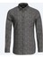 Kahverengi Baskılı Regular Fit Dokuma Casual %100 Pamuk Gömlek 5