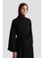 Taş Işlemeli Piliseli Abaya 25Y8302 Siyah 1