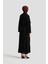 Taş Işlemeli Piliseli Abaya 25Y8302 Siyah 5
