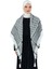 120 x 120 cm Palestinian Keffiyeh Scarf White Black 160 G S300010 2