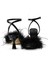 Diva Tüylü Siyah Kadeh Topuklu Ayakkabı 8