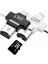 Card Reader 4in1 Type-C- Iphone Lightning-Micro USB Hafıza Kart OKUYUCU-(5775) - BLS4295-8632 1