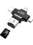 Card Reader 4in1 Type-C- Iphone Lightning-Micro USB Hafıza Kart OKUYUCU-(5775) - BLS4295-8632 5