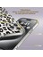 iPhone 16 Pro Uyumlu Leopar Desenli Magsafe Şarj Destekli Silikon Şeffaf Kılıf 6