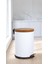 Ahşap Pedallı Çöp Kovası Beyaz 12 Lt 4