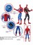 30CM Avengers Sesli ve Işıklı Aksiyon Figürü Ler Hareketli Takım Amerika Örümcek Adam Maket Oyuncaklar (Yurt Dışından) 2