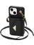 IPhone 13 Akordeon Kart Cüzdan Kılıf Crossbody Kayış Pu ile Uyumlu (Yurt Dışından) 3