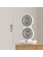 Çift Başlı Taşınabilir USB Şarjlı Fan, LED Gece Lambası ve 5000MAH Pil ile Uzun Çalışma Süresi, Ayarlanabilir Hız ve 270° Dönebilir Kafalar, Ev, Ofis, Kamp Için Ideal (CZ-01X - Beyaz) 4