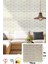 Kendinden Yapışkanlı Gold Çizgili Altın Beyaz Tuğla Desen Duvar Kağıdı Paneli 70X70CM 1 Adet NW176 1