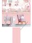 70CMX100CM 1ADET Rustik Model Pembe Yapışkanlı Vinil Duvar Kağıdı Çıta Lambiri Panel Desenli 1