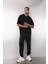 Fit Sporcu Jogger Eşofman Altı Standart Fit Beli Paçası Lastikli Cepli C9174AX24AU 3