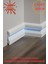 11.5 cm x 240 cm Polimer Lake Beyaz Ledli Süpürgelik Salon Ev Ofis Koridor Çıta Parke Süpürgelik 1