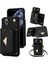 IPhone 11 Pro Akordeon Kart Cüzdan Kılıf Crossbody Kayışı ile Uyumlu (Yurt Dışından) 1