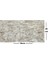 Kendinden Yapışkanlı Salon Antre Mutfak Kaplama Bej Tuğla Duvar Kağıdı Paneli 70X38CM 1 Adet NW125 2
