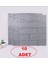 10 Adet 35X38CM Gri Kendinden Yapışkanlı Duvar Kağıdı Esnek Köpük Panel 3D Tuğla Desen 1