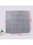 10 Adet 35X38CM Gri Kendinden Yapışkanlı Duvar Kağıdı Esnek Köpük Panel 3D Tuğla Desen 2