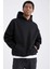 Oversize Fit Kapüşonlu Kanguru Cepli İçi Yumuşak Tüylü Sweatshirt Y1237AZ22AU 1