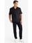 %100 Pamuk Relax Fit Rahat Kesim Yazlık Müslin Kısa Paça Pamuklu Jogger Pantolon D6260AX25SP 3