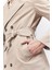 Slim Fit Dar Kesim Düğmeli Kemerli Trençkot D5528AX25SP 5