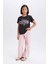 Kız Çocuk Wide Leg Kargo Geniş Paça Jean Pantolon C0451A825SM 5