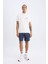 DeFactoFit Standart Fit Baskılı Sporcu Polo Ağır Kumaş Kısa Kollu Tişört C0416AX24SM 2