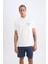 DeFactoFit Standart Fit Baskılı Sporcu Polo Ağır Kumaş Kısa Kollu Tişört C0416AX24SM 4