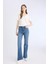 Mia Yüksek Bel Geniş Paça Jean Pantolon D6640AX25SP 5