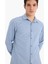 Slim Fit Dar Kesim Pamuklu Basic Düz Uzun Kollu Gömlek A4644AX25SP 4