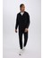 Fit Slim Fit Jogger Eşofman Altı Dar Kesim Skuba Dalgıç Kumaş Standart Paça Beli Bağcıklı Lastikli Paça Z9112AZ25SP 2