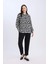 Krep Pantolon Carrot Fit Basic Düz Beli Lastikli Dar Paça Cepli D5950AX24WN 4