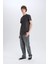 Long Muscle Fit Bisiklet Yaka Basic Düz Kısa Kollu Tişört N2104AZ25SP 2