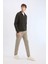 Jogger Pantolon Esnek Basic Düz Beli Bağcıklı Cepli Düz Paça C6022AX25SP 3