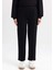 Regular Fit Rahat Kalıp Basic Düz Fitilli Çift Cepli Casual Siyah Pantolon B0044AX24AU 1