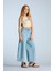 Kız Çocuk Culotte Geniş Paça Jean Pantolon D7102A825SM 3