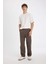 %100 Pamuk Yazlık Jogger Pantolon Wide Leg Bol Rahat Kesim Paraşüt Beli Bağcıklı Geniş Bol Paça C9159AX24AU 2