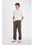 %100 Pamuk Yazlık Jogger Pantolon Wide Leg Bol Rahat Kesim Paraşüt Beli Bağcıklı Geniş Bol Paça C9159AX24AU 5
