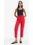 Crop Klasik Kumaş Pantolon Carrot Fit Fermuarlı Yüksek Bel Basic Düz Dar Paça C2466AX24AU 5