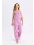 Kız Çocuk Wide Leg Geniş Bol Paça Bürümcük Pantolon C5327A824SM 2