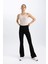 Fit Flare Fit Standart Boy Ribana Pantolon İspanyol Paça B9023AX24SM 4