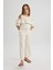 Kız Çocuk Wide Leg Geniş Paça Pamuklu Pantolon C1109A824SM 4
