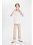 Erkek Çocuk Loose Fit Standart Paça Gabardin Pantolon B8938A824SM 4