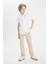 Erkek Çocuk Loose Fit Standart Paça Gabardin Pantolon B8938A824SM 5